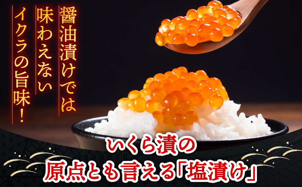 大粒厳選使用　秋鮭いくら 甘塩漬け 500g
