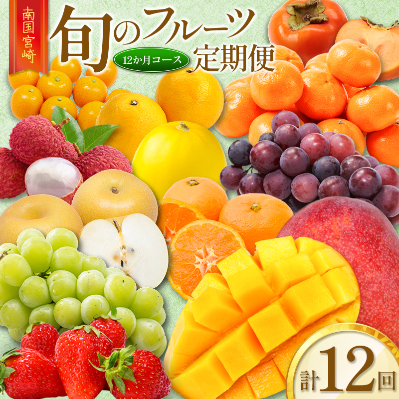 旬のフルーツ定期便 12か月コース【F113-25】