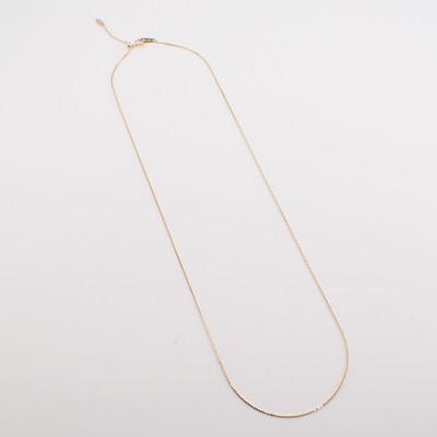 ふるさと納税 飯豊町 K18 ベネチアンスライドネックレス 50cm