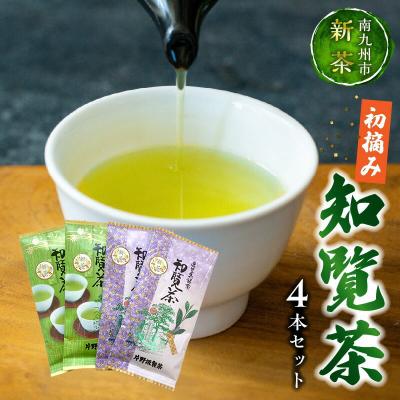 ふるさと納税 南九州市 【知覧茶新茶祭り】初摘み知覧茶4本セット