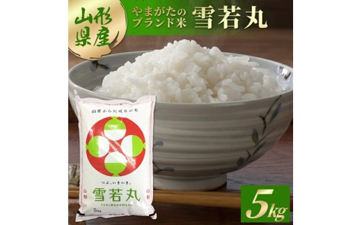 令和7年産【精米】雪若丸　5kg×1袋 AB SB0794