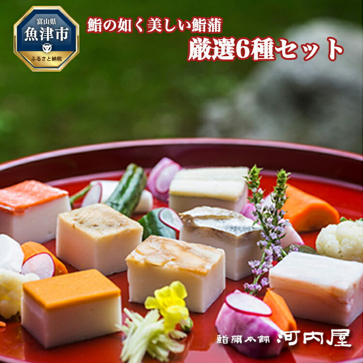 【ふるさと納税】鮨の如く美しい鮨蒲 厳選6種 【お中元】｜ かまぼこ 蒲鉾 カマボコ セット 富山 贈り物 魚貝類 かまぼこ 練り製品 練り物 練り物 ※北海道・沖縄・離島への配送不可