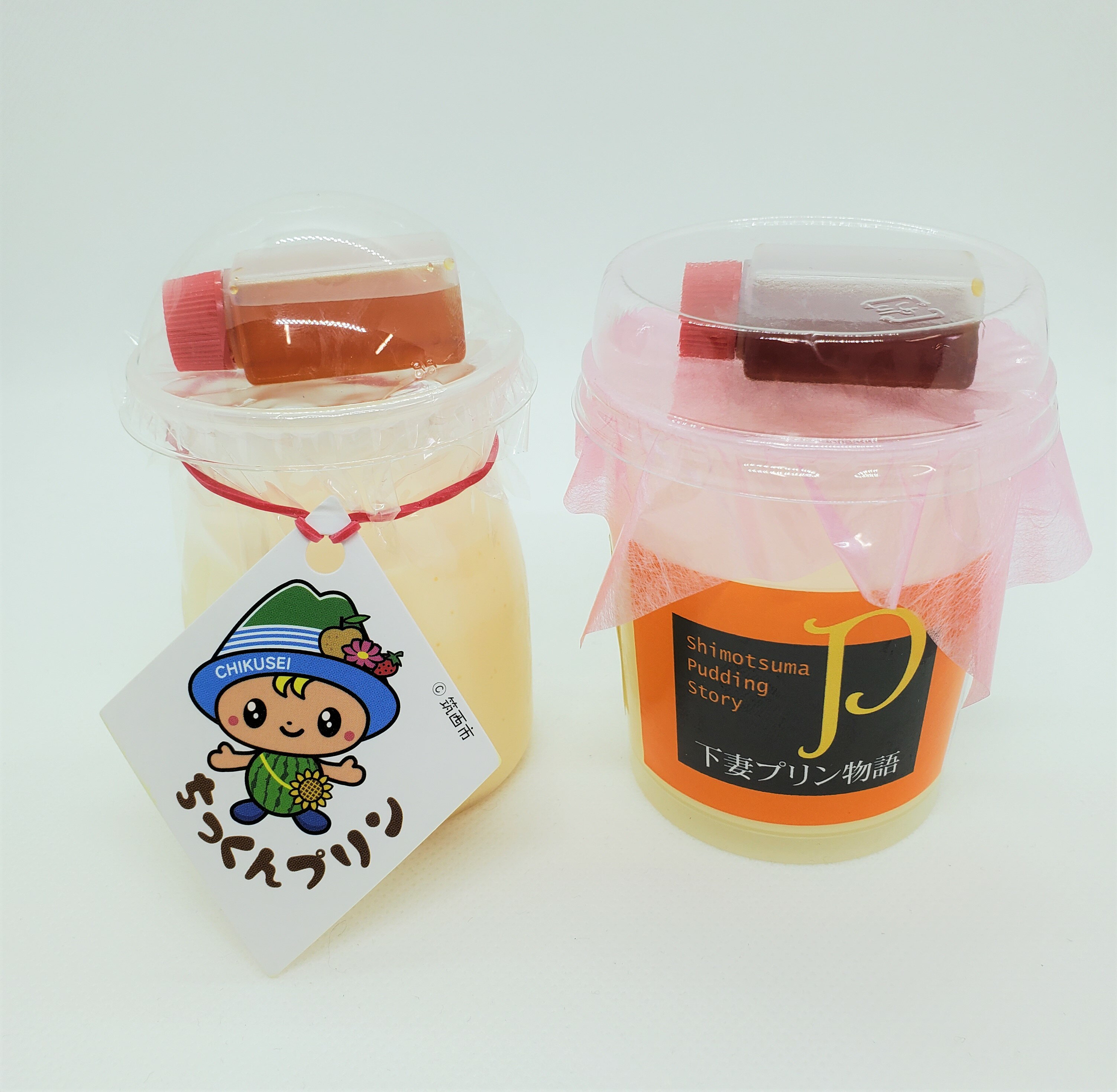 【ふるさと納税】 ＜お中元熨斗付き＞ちっくんプリン8個＆下妻プリン3個 ミックスセット
