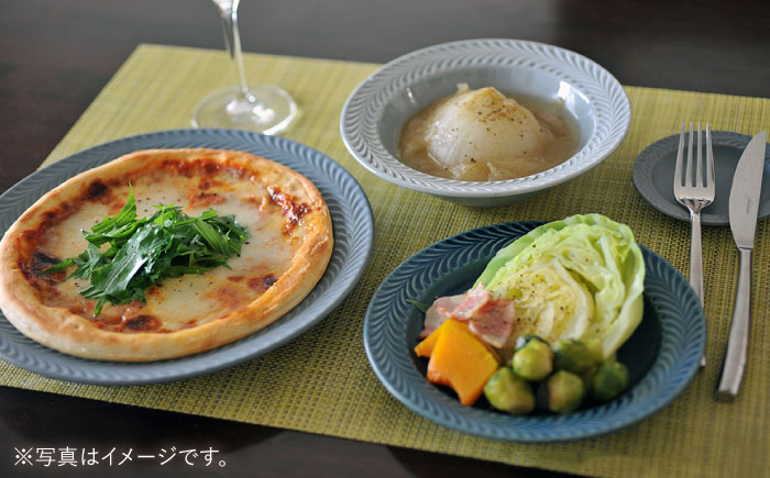 【波佐見焼】【大人気】ローズマリー グレー・ブルーグレー プレート ボウル マグカップ 含む 10点セット【翔芳窯】 [FE186]