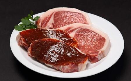 京丹波高原豚 黒豆味噌漬け ステーキ ５枚 ( 豚 肉 ロース 味噌漬け 豚ロース 味噌漬け 豚肉 国産ブランド豚 味噌漬け 京 丹波 黒豆 味噌漬け )