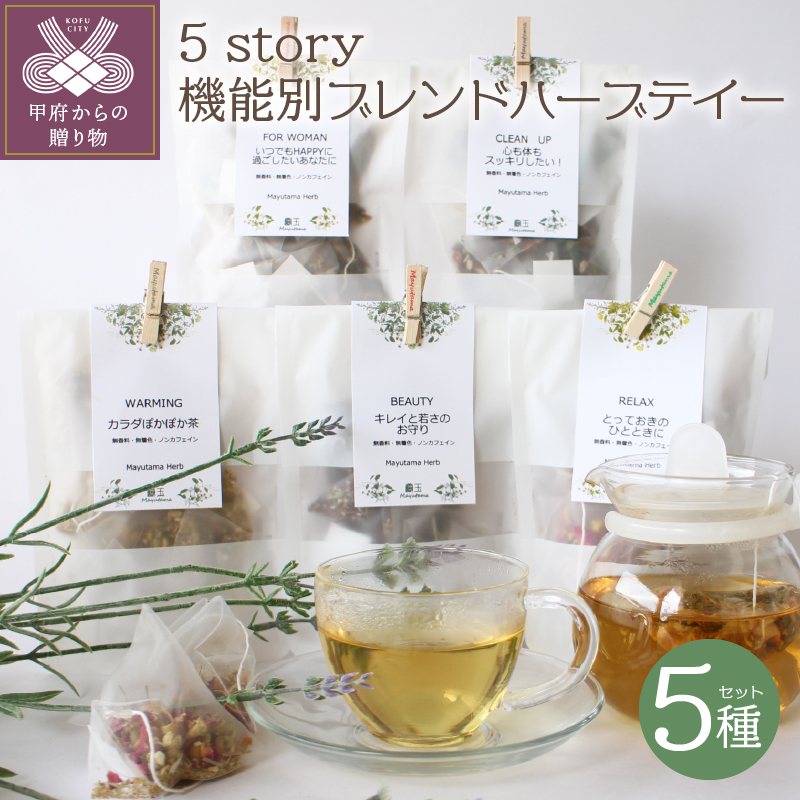 5story機能別ブレンドハーブテイー 5種
