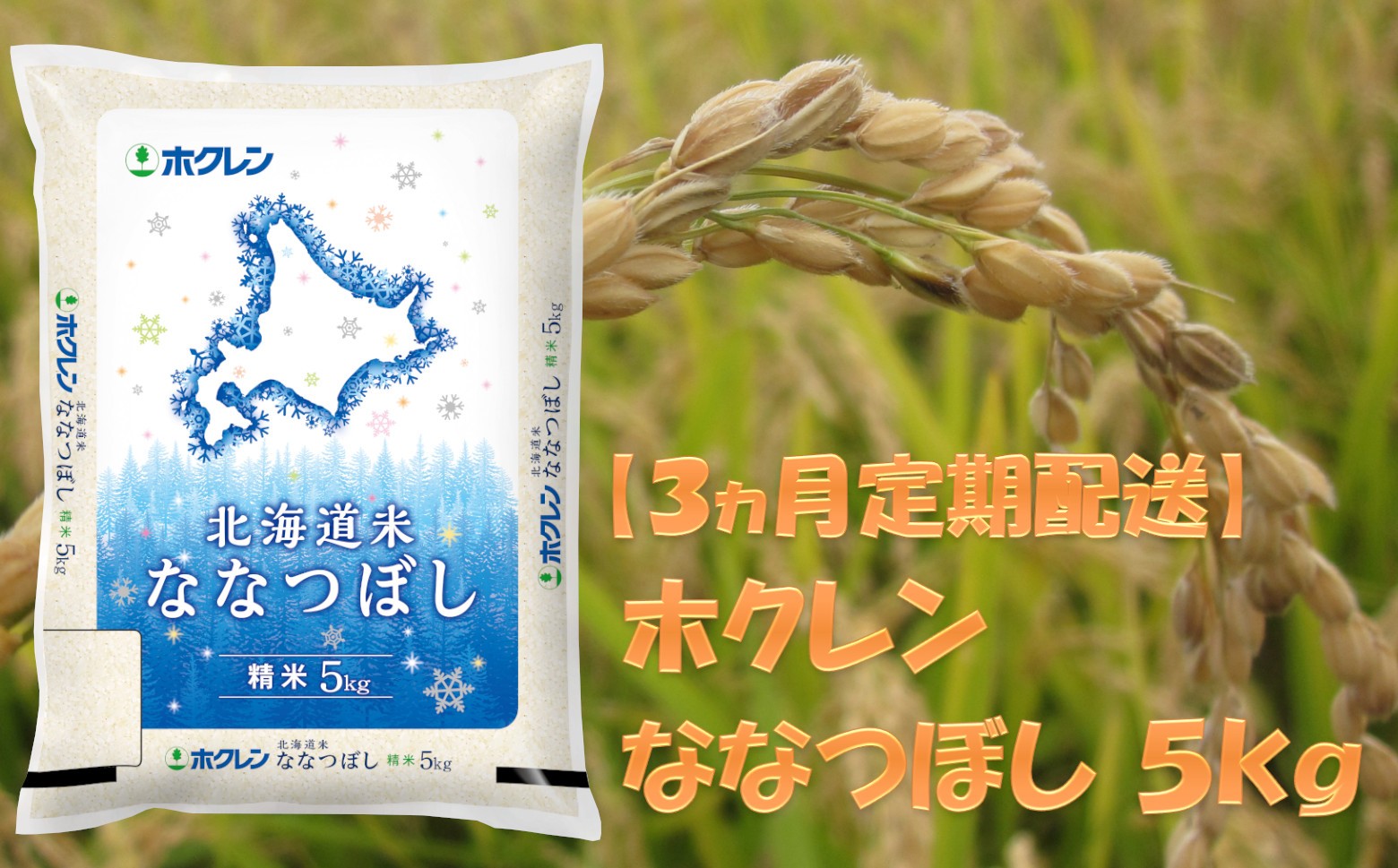 
                  （精米５ｋｇ）ホクレンななつぼし【３ヶ月定期配送】
                
