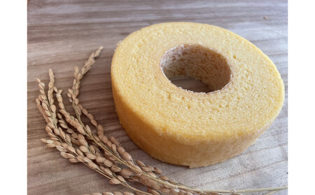 豊田市産米粉のバウムクーヘンセット（ソフトホール×2個）