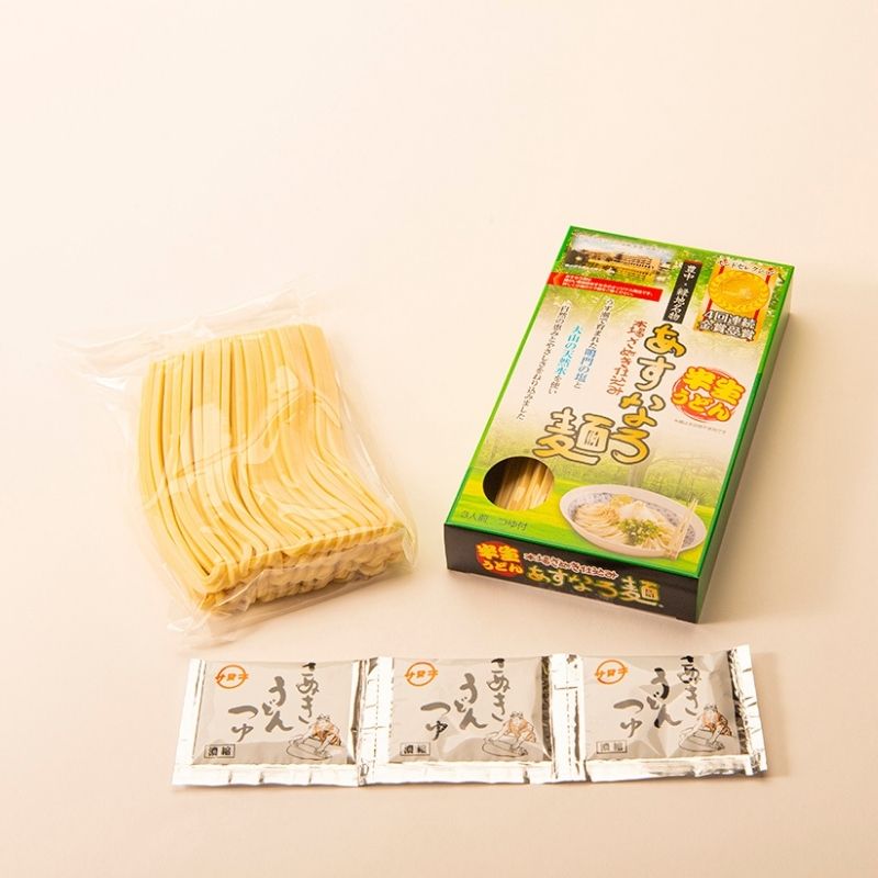 【ふるさと納税】つるっ！もちっ！あすなろ麺【半生うどん・つゆ付き】 / うどん 麺 豊中