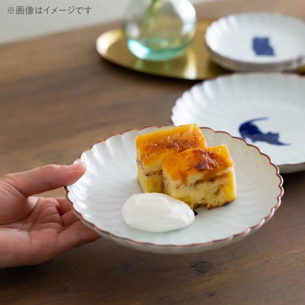 【波佐見焼】呉須猫 菊割小皿・取皿 8点セット【西海陶器】[OA507]