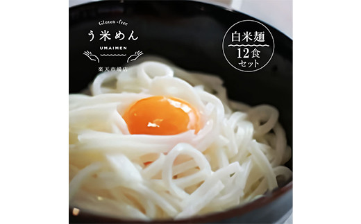 
グルテンフリー 米粉で作った麺「う米めん」12食入り F21T-242
