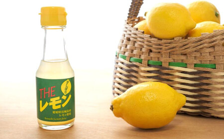 手しぼりTHEレモン　100ｍｌ×６本【レモン果汁 調味料 飲料 国産 檸檬 柑橘 ドレッシング 広島県 福山市】