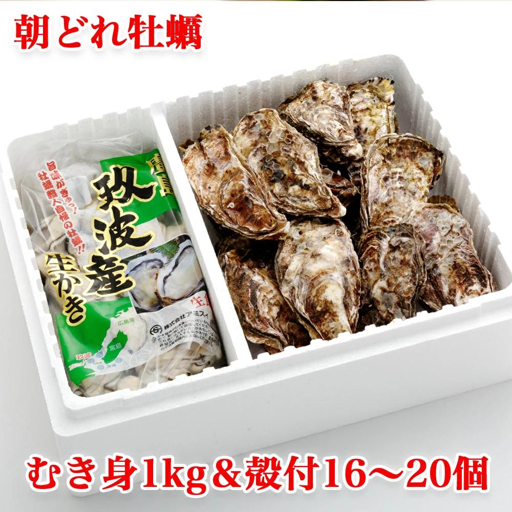 オレの牡蠣 広島県大竹市産 生牡蠣 むき身＆殻付 牡蠣 Bセット｜朝どれ 生食用 かき カキ 大粒 生牡蠣 生かき 生がき 生カキ 生ガキ 殻付き むき身 剥き身 むきかき 殻むき不要 便利 人気 おすすめ 貝 シーフード オイスター 海産物 海鮮 魚介類 海の幸 海のミルク [1883]