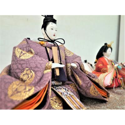 ふるさと納税 小野市 雛人形　京十番親王「正絹　向い鳳凰の丸」オリジナル金襴敷　No.10-905 |  | 01