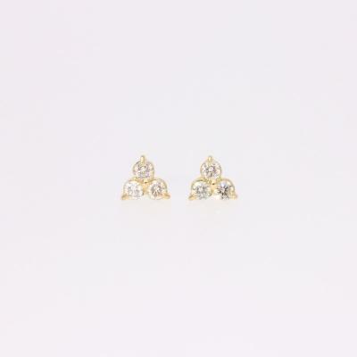 ふるさと納税 甲府市 ピアス スリーストーン ダイヤモンド 0.3ct k18イエローゴールド EJ-104 |  | 01