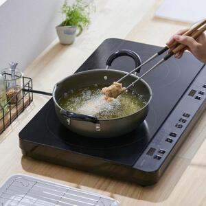 IHコンロ 2口 IH 1400W アイリスオーヤマ コンパクト設計 火力6段階 火力調節 キッチン 工事不要 すぐ使える 経済的 揚げ物モード 湯沸かしモード タイマー 安全機能 IHK-WT41-