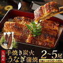 【ふるさと納税】選べる 九州産 手焼き炭火 うなぎ 蒲焼 (1尾あたり120〜149g) 2尾／3尾／4尾／5尾 たれ・山椒付き 鰻 蒲焼き 冷凍 国産 送料無料 鹿児島、宮崎、熊本等産うなぎ原料使用