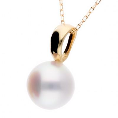 ふるさと納税 神戸市 【響】無調色 アコヤパール K18 イエローゴールド ペンダントトップ |  | 01