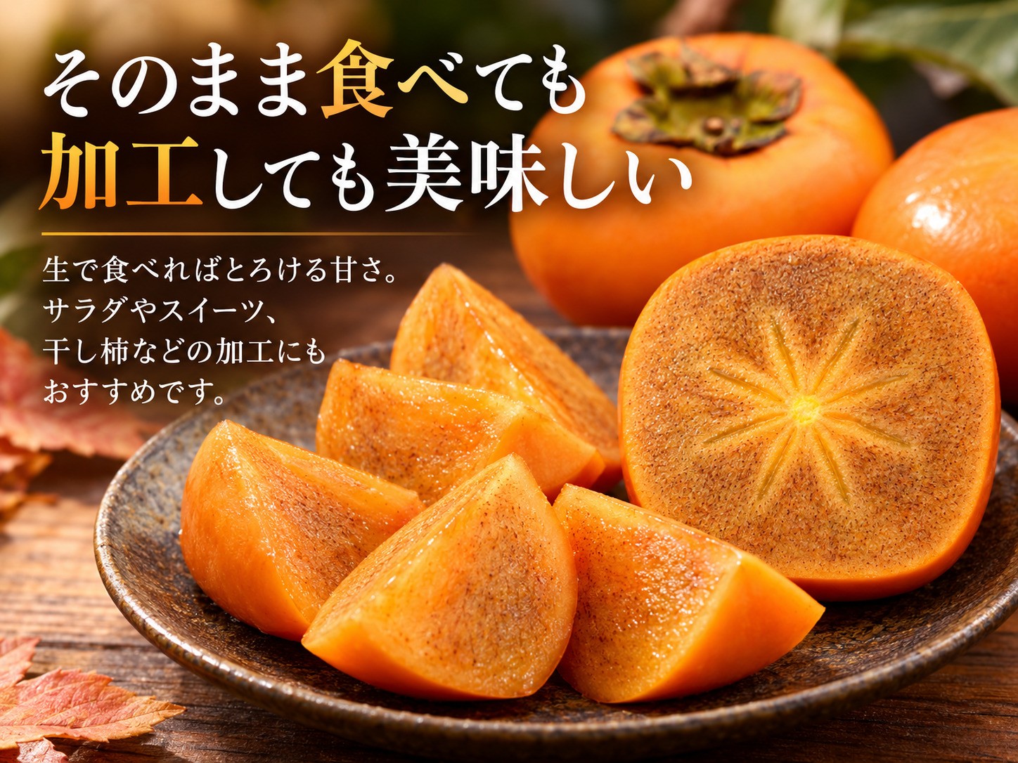 佐渡島の希少柿 幻のキングサイズパーシモン