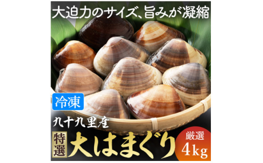 はまぐり 4kg 大サイズ 九十九里産 瞬間冷凍 蛤 ハマグリ 天然 漁師直送 鮮度 砂抜き 味噌汁 酒蒸し グラタン だし ダシ 出汁 クラムチャウダー 炊き込みご飯 旨味 贅沢 厳選 ご褒美 豪華 ギフト プレゼント 贈答  贈答用 記念日 家族 友人 パーティー 食事会 お祝い 祝い 送料無料 ふるさと納税 不動丸 千葉県 旭市