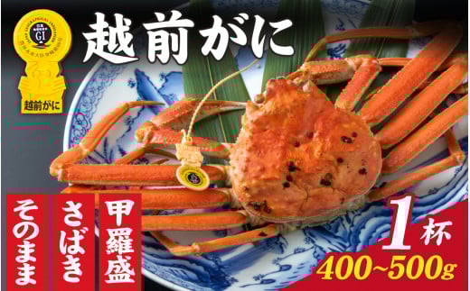 【先行予約】【11月～3月発送】選べる！美味しさ直送【成前特選】 越前がに（400g～500g）×1杯 甲羅盛  [D-028042_07] / 福井県 福井 オス 雄 ズワイガニ ボイル 冷蔵 越前ガニ 越前がに 越前カニ ずわいがに ずわい蟹 かに カニ 蟹 指定 茹で 甲羅盛り 甲羅盛