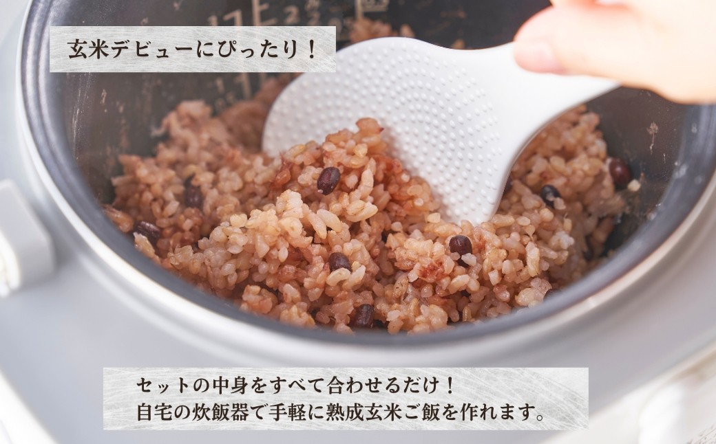 お家で簡単!＜ 熟成玄米ご飯(酵素玄米) ＞手作りセット