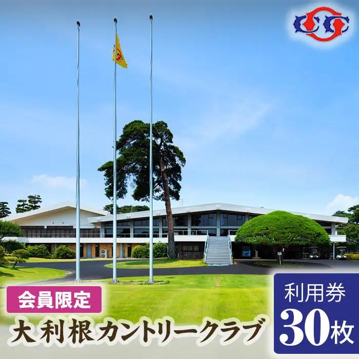 【会員限定】大利根カントリークラブ利用券＊90000円（利用券3000円×30枚） ／ ゴルフ golf GOLF ごるふ ゴルフ場 チケット ちけっと 体験 プレー券 利用券 ゴルフ場利用券 記憶に残るラウンド 最高のコースコンディション 最良のサービス 茨城県 No.171