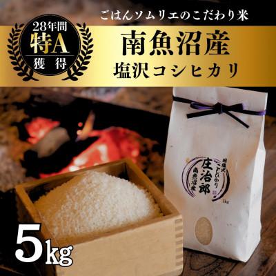 ふるさと納税 南魚沼市 【新米予約】令和7年産 5kg ごはんソムリエの南魚沼産コシヒカリ精米『庄治郎』 農家直送