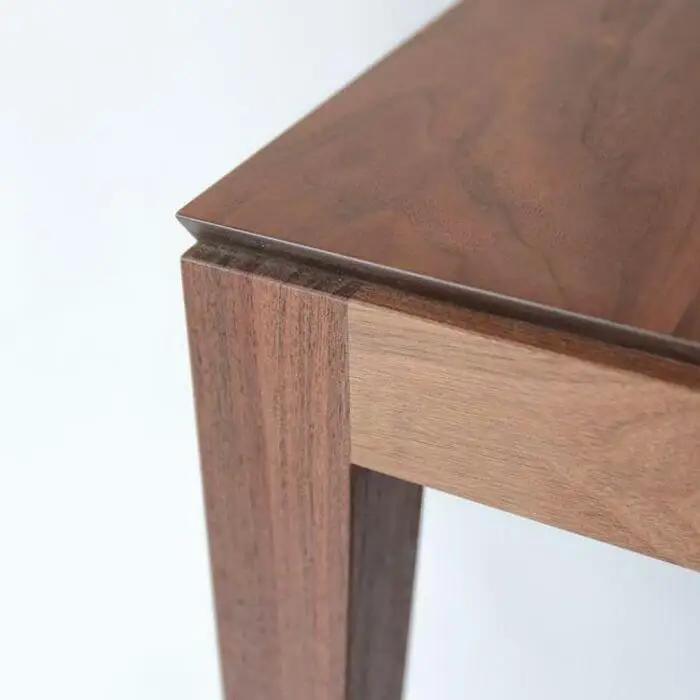 旭川家具　山室家具製作所　リネアNo.504デスク　ウォールナット 【 国産 無垢 インテリア 木製 ナチュラル コンパクト 机 パソコンデスク ワークデスク 勉強机 北海道 】 _01975
