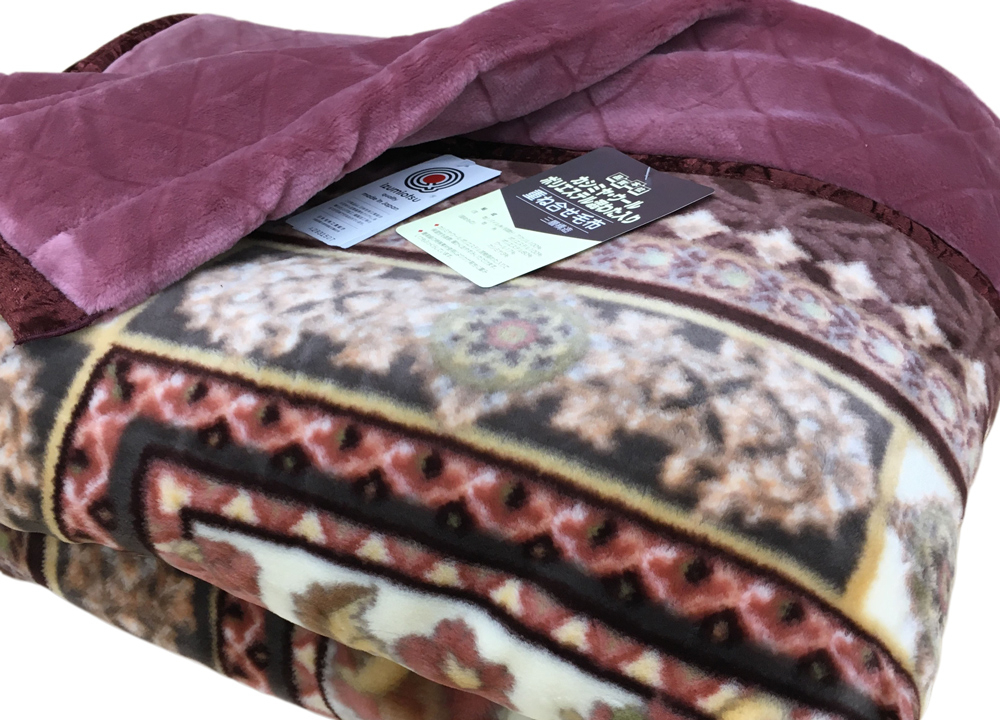 
                  日本製 マイヤー毛布 ダブル ピンク 1枚 (カシミヤ・ウール混わた入り毛布)N-CAK1431PI [2695]
                