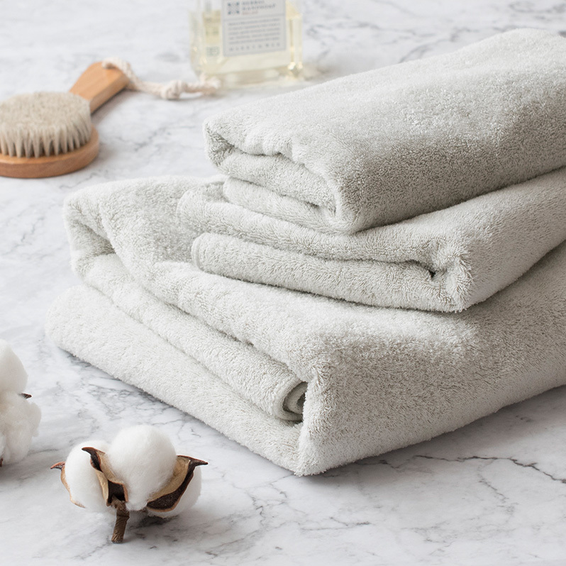 【スピード発送】ハレバスタオル1枚フェイスタオル2枚（ウォームグレー） G2029