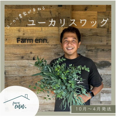 【ふるさと納税】【ユーカリ農家が束ねる】摘みたてユーカリスワッグ【1542236】