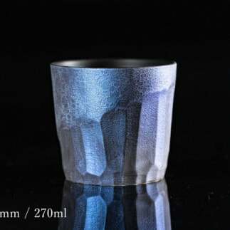 【泡が描く奇跡の模様】有田焼 麟 Lin Awa Old ロックカップ Blue 1個 化粧箱入り【金照堂】ウイスキーグラス ロックグラス 焼酎グラス 高級食器 有田焼 ギフト プレゼント A30-5