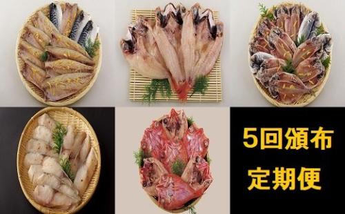 A270a 《定期便》丸富の干物頒布会「絢爛絵巻」【5回お届け】