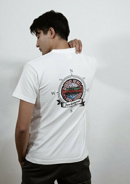 【ふるさと納税】富士宮市 マンホールTシャツ バックプリント（白）　送料無料　静岡県 富士宮市