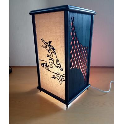 ふるさと納税 葛城市 紫檀　行灯(網目模様)