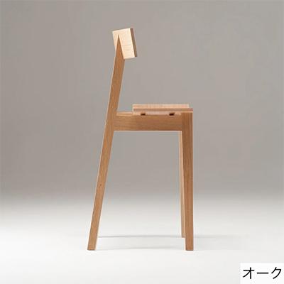 ふるさと納税 旭川市 【旭川家具】ハーフチェア(引出無タイプ) オークNA 持ち運びしやすい椅子_00064 |  | 01