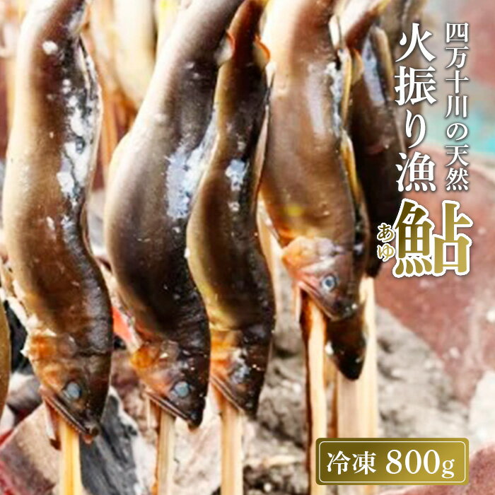 【ふるさと納税】 鮎 800g 4～12尾 冷凍 天然鮎 火振り漁 四万十川 上流 天然 あゆ 新もの 川魚 高知県 四万十 天然 冷凍