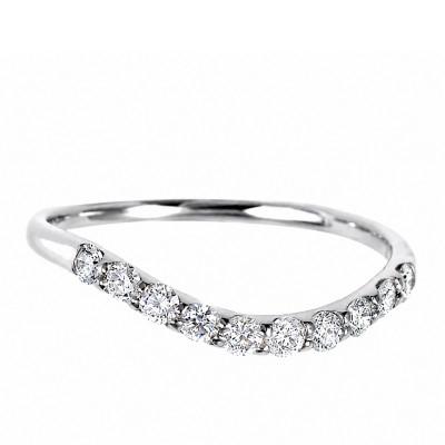 ふるさと納税 山梨県 プラチナウェーブダイヤモンドリング 0.30CT R3610DI-P2 #8