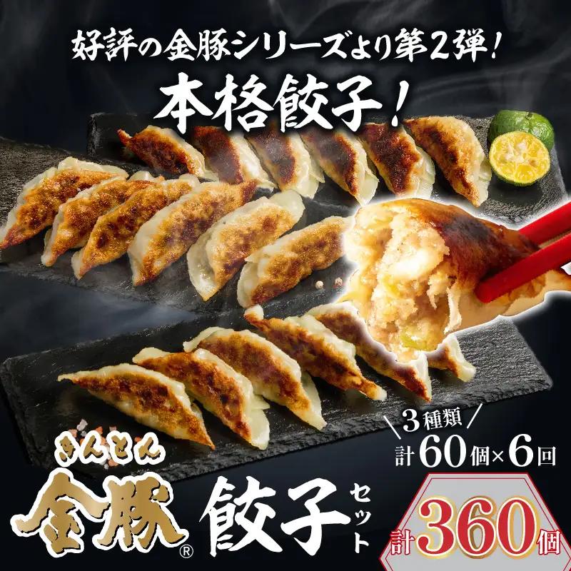【定期便 偶数月 全6回】金豚餃子セット（香港餃子・しそ餃子・にら餃子　1パック10個入×各2パック）餃子 ギョーザ 惣菜