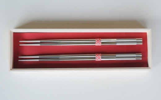 ステンレス製 角箸 30cm 2膳セット FC016131