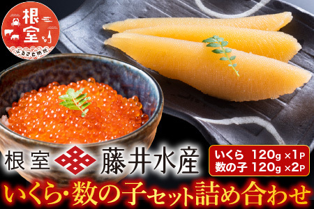 ＜鮭匠ふじい＞いくら120g・数の子240g A-42088
