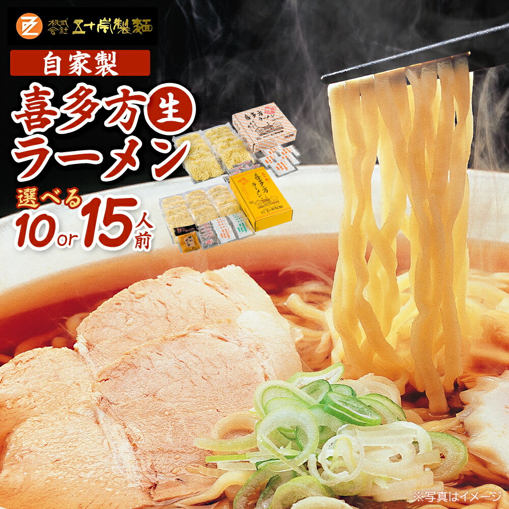 【ふるさと納税】喜多方生ラーメン　[5食/15食から選択]　【07208-0486-0487】