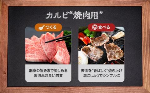 鹿児島県産黒毛和牛カルビ焼肉用約６００ｇ