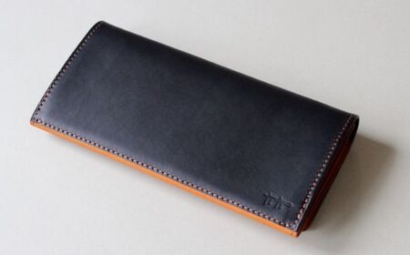 tanikoオリジナル バイカラー長財布(紺×赤茶） [AXAP014] 長財布 長財布 長財布 長財布