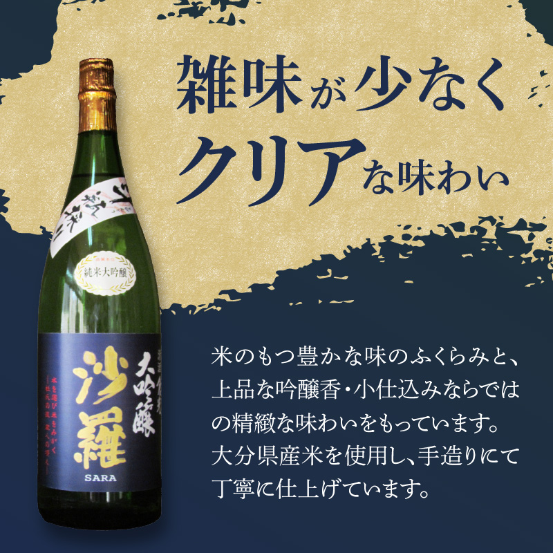 沙羅　純米大吟醸　斗瓶採り　1.8L
