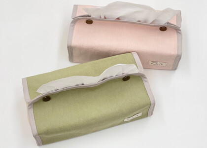 【のこり染】ティッシュボックスカバー