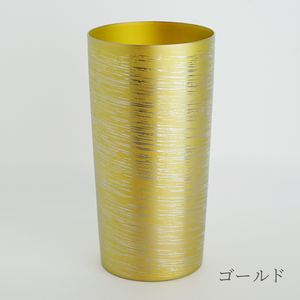 チタン二重タンブラー 白樺 大 (ゴールド) 350ml