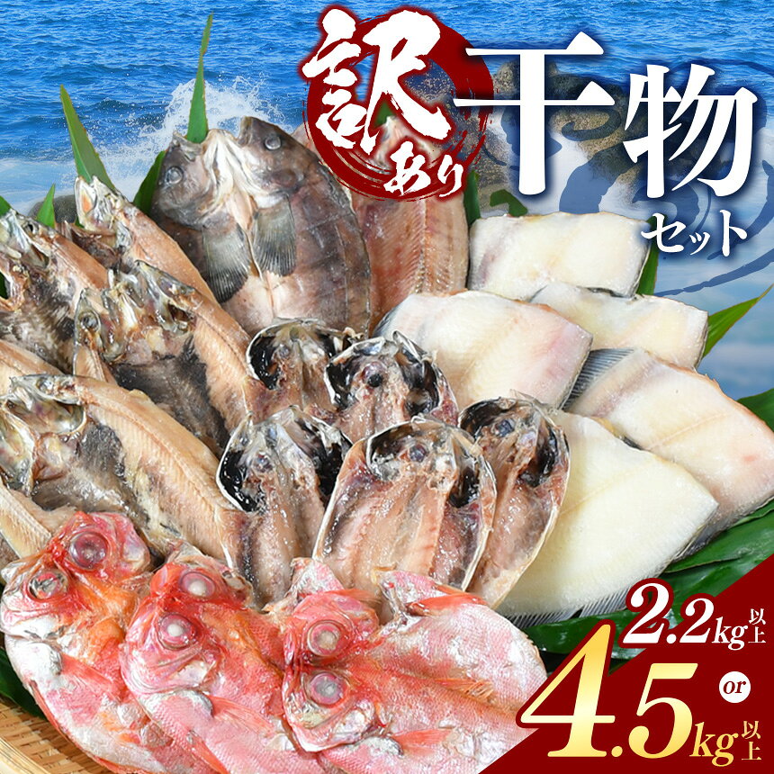 【ふるさと納税】 選べる内容量 規格外 わけあり ひもの みりん干し あじ カレイ 2.2kg 4.5kg 伊豆 静岡 御歳暮 御中元 大島水産の「訳あり干物詰合せセット」