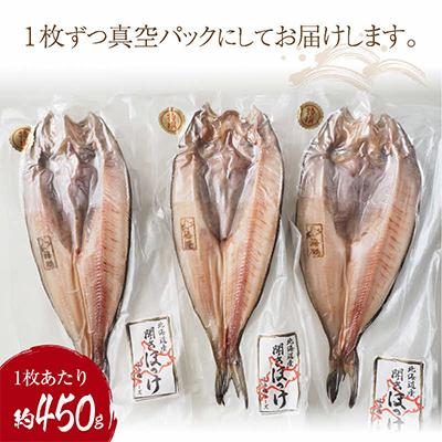 ふるさと納税 北見市 特大一夜干し開きホッケ　3枚セット |  | 01